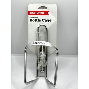 Schwinn Aluminum Bicycle Bottle Cage Universal Fit Lightweight Design Silver